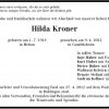 Kroner Hilda 1918-2012 Todesanzeige